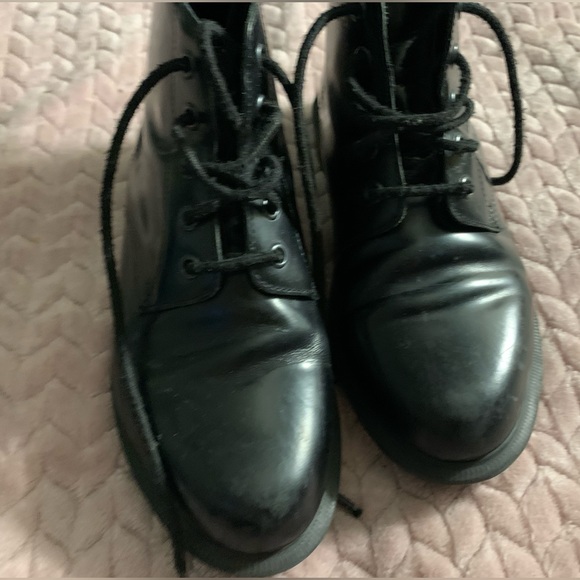 Dr Martens Black LEATHER Emmeline BOOTS Combat Ladies size 6 US / 37 EU Lace-up - Picture 11 of 11
